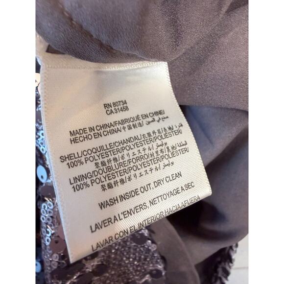 BCBG Strapless Purple Sequins Size 6 Dress Short Formal - Picture 3 of 5